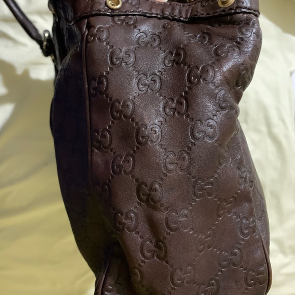 Gucci Guccissima Brown Leather Sukey Medium - Picture 5 of 12